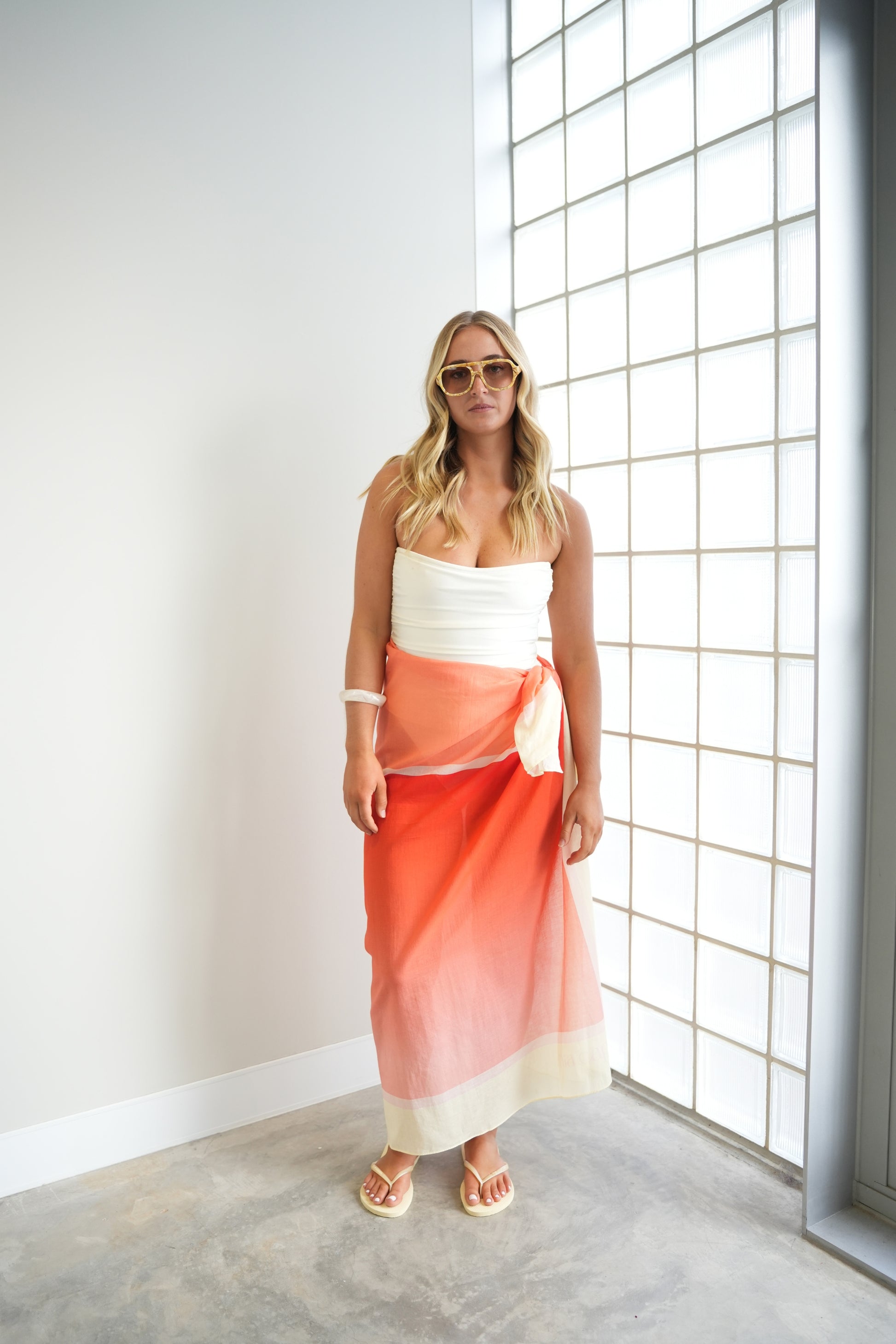 Mia Capri Sarong - Yellow