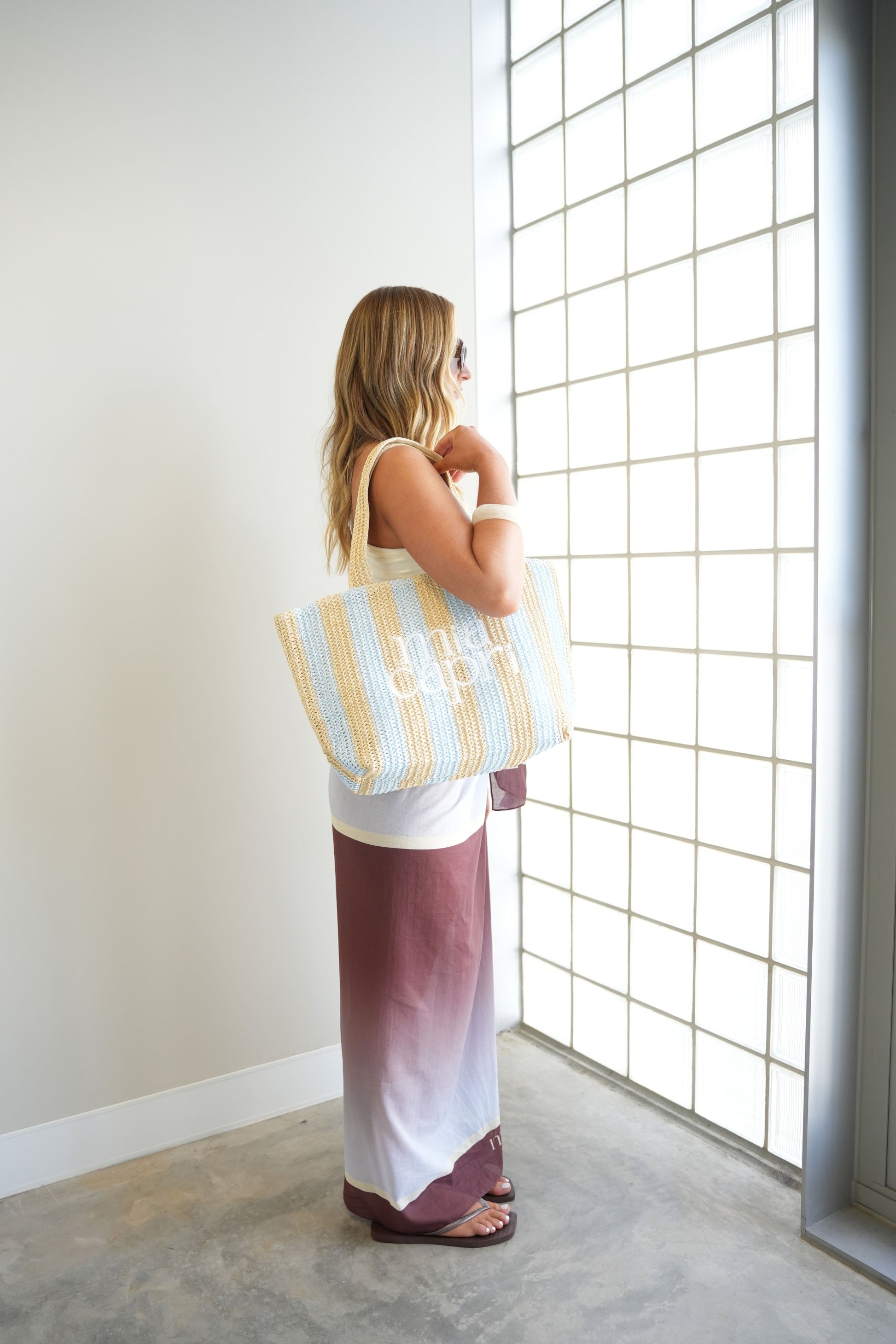 Mia Capri Sarong - Sky