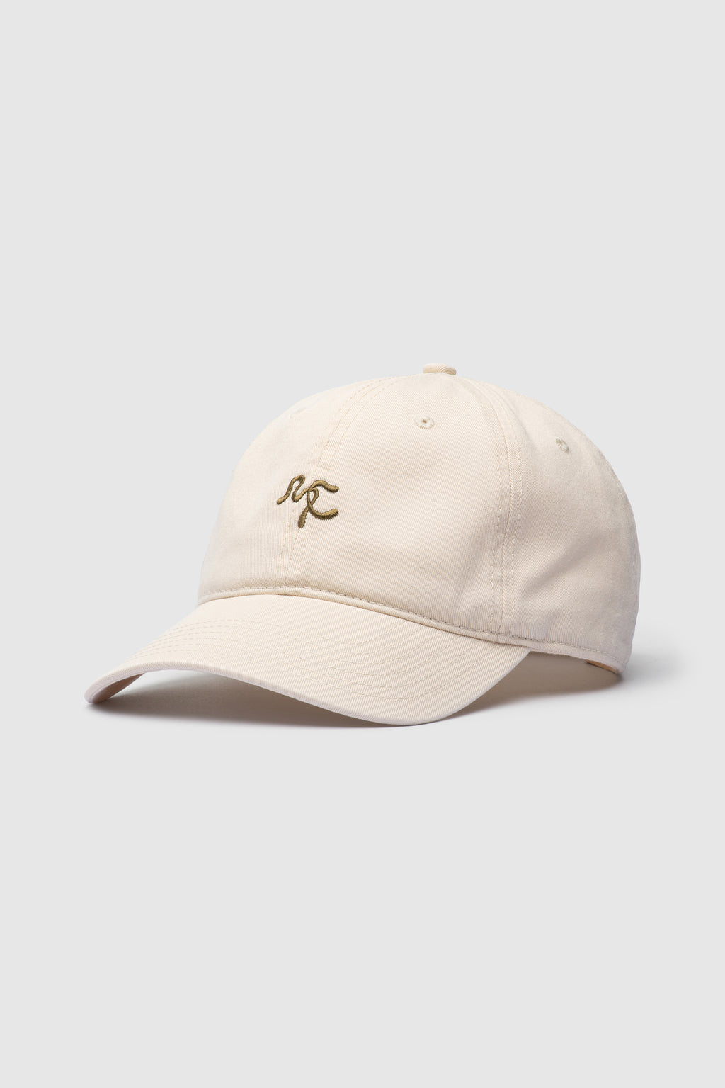 Embroidered Cap - Off White/Green
