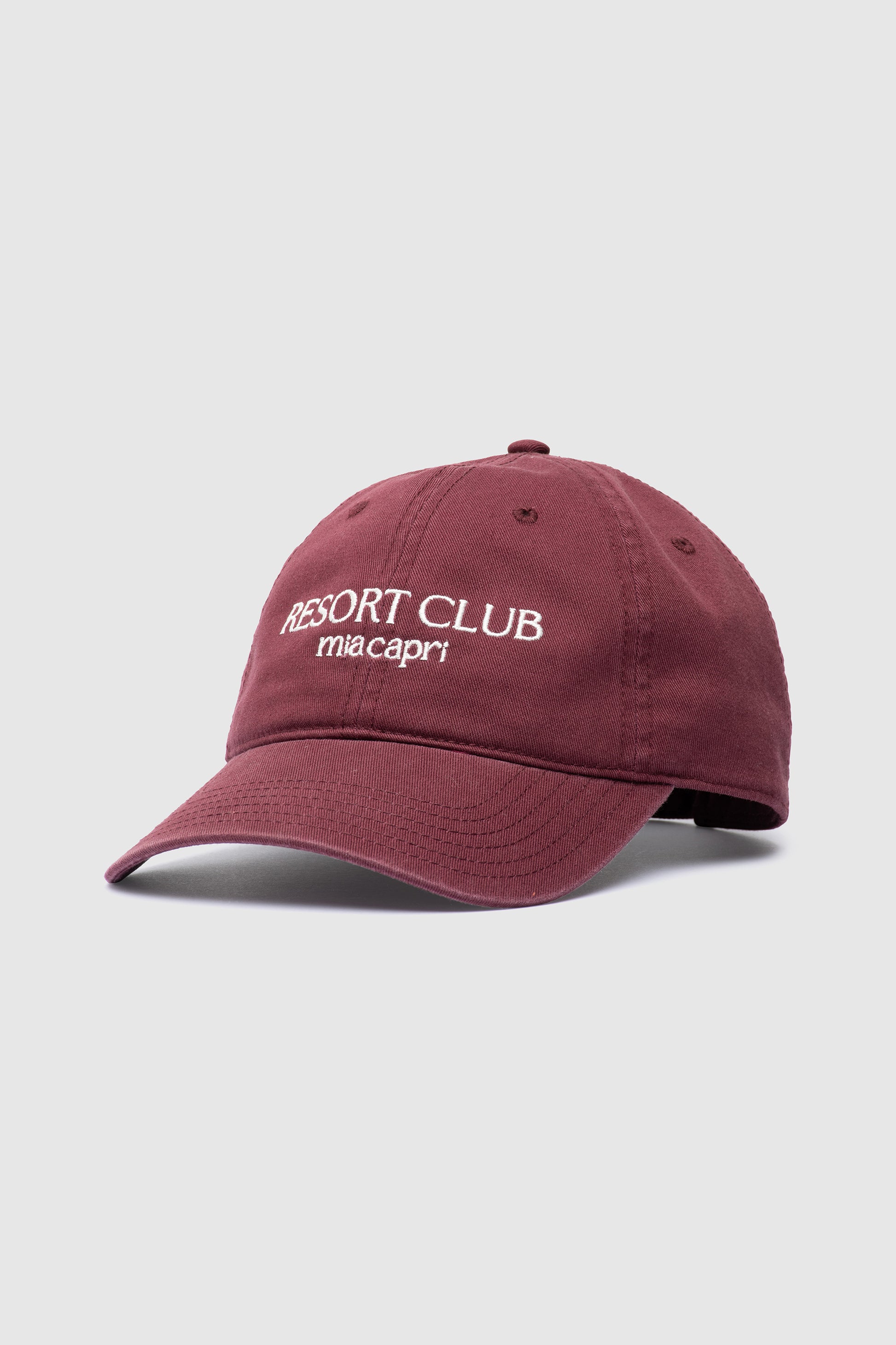 Embroidered Cap - Resort Club - Plum