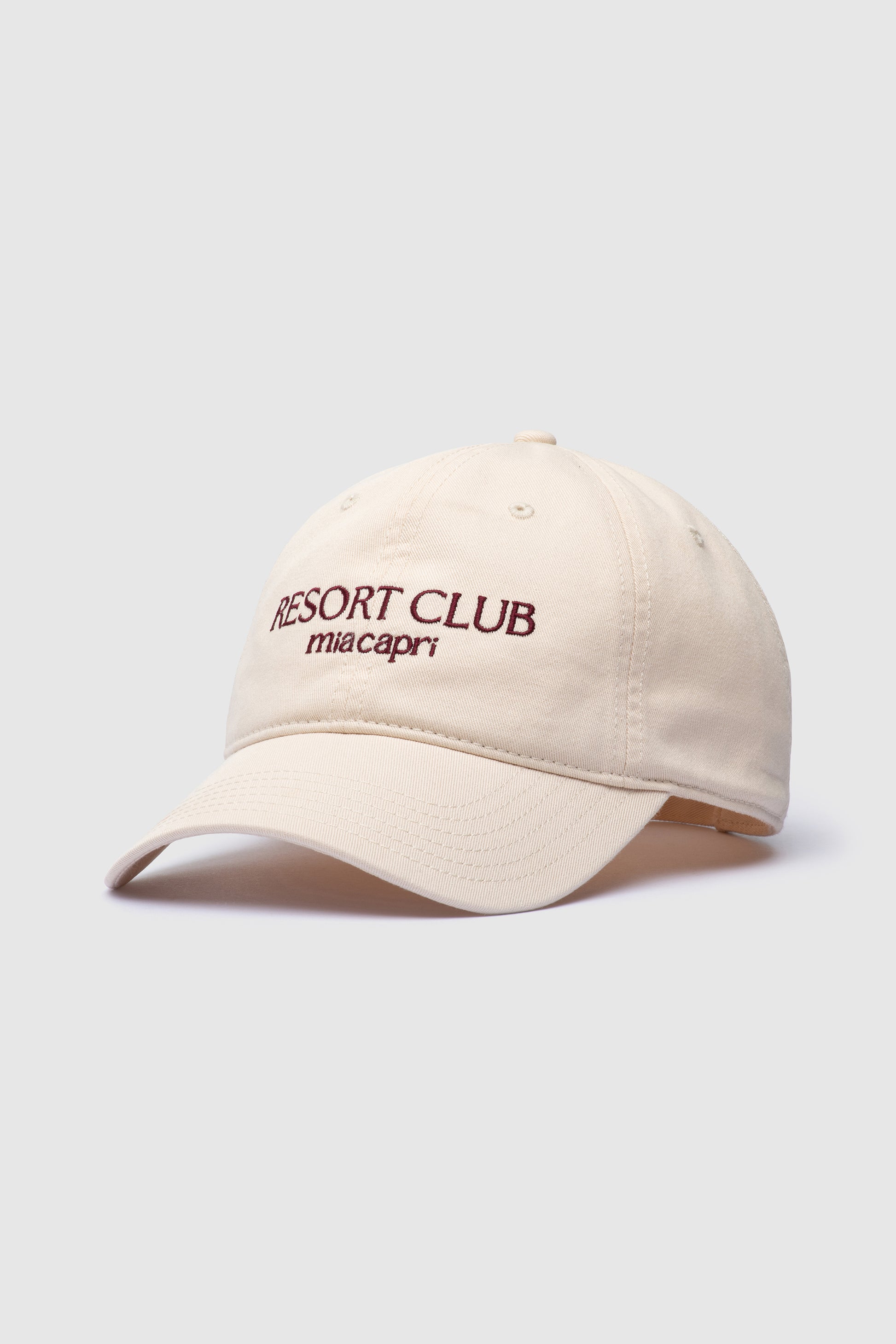 Embroidered Cap - Resort Club - Off White