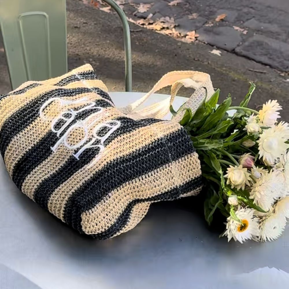 Mia Capri Bag with Flowers