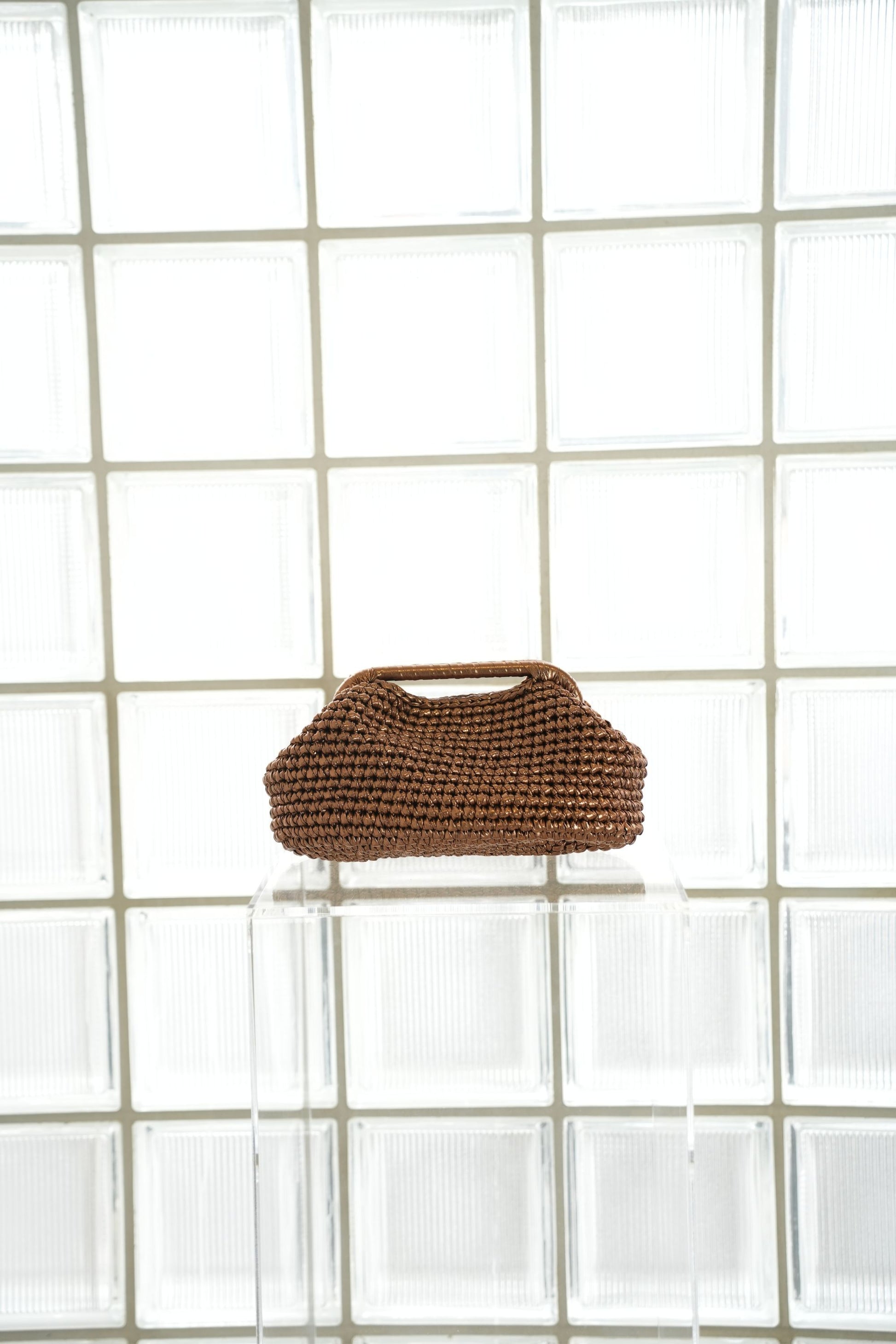 Woven Clutch - Bronze