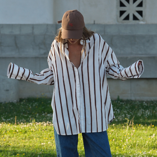 Embroidered Cap - Brown