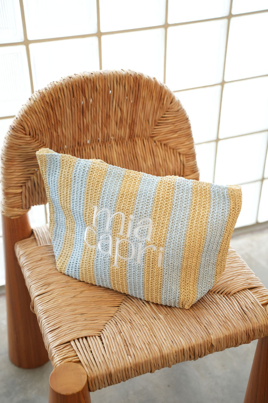 Mia Capri Vacay Tote - Pale Blue