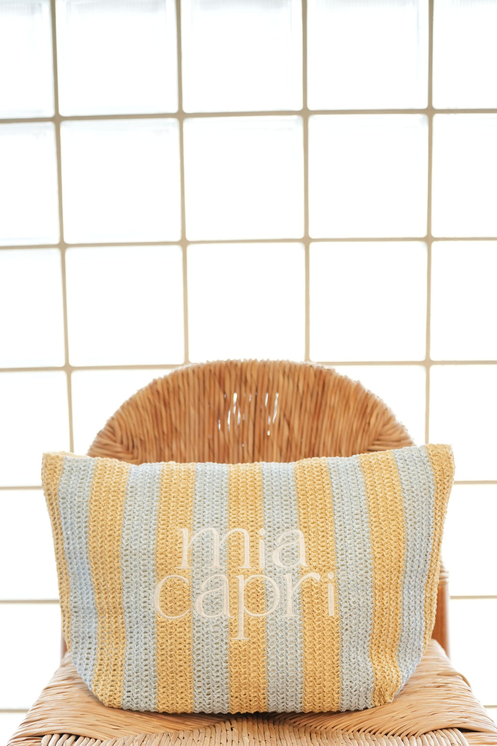 Mia Capri Vacay Tote - Pale Blue